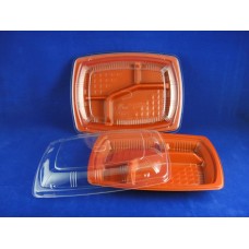 CT-10 PP Rectangular Red-Black Container
